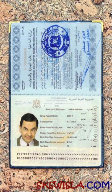 Syria zdjęcie do paszportu pliki PSD, skan i fotografowany obraz